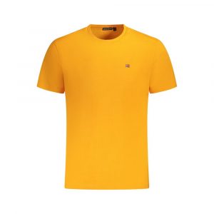 Napapijri Orange Baumwolle Männer T-Shirt