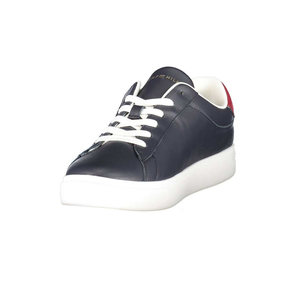 Tommy Hilfiger Blaue Leder Damen Sneaker – Bild 3