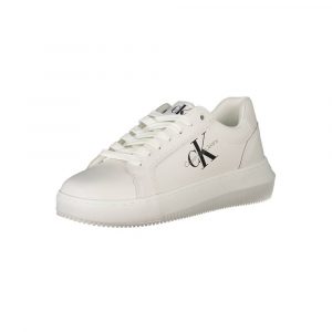 Calvin Klein Weißer Polyester Damen Sneaker