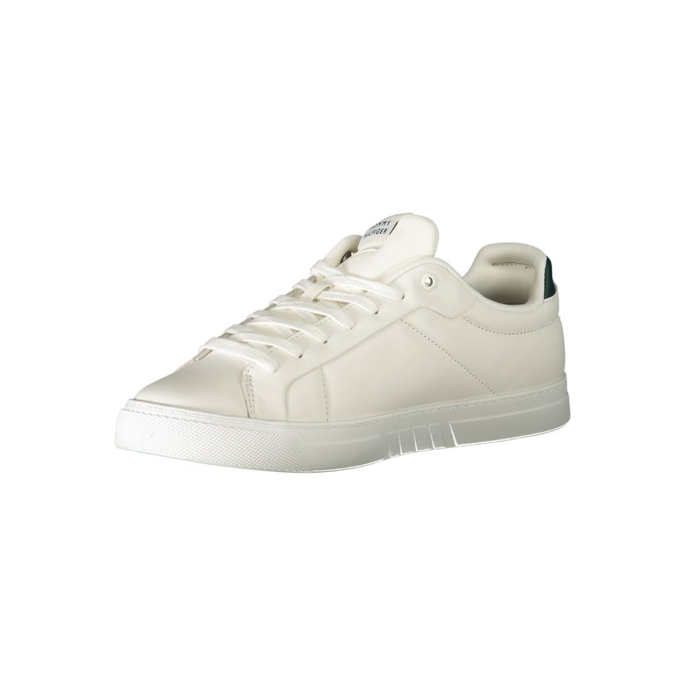 Tommy Hilfiger Weißes Leder Herren Sneaker – Bild 3