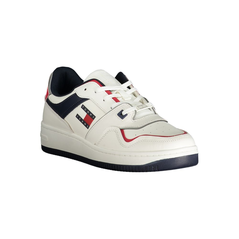 Tommy Hilfiger Weißes Leder Herren Sneaker – Bild 2
