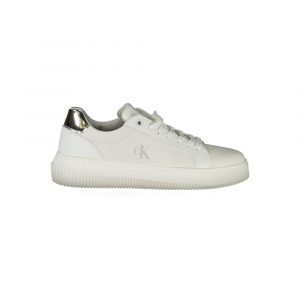 Calvin Klein Weißes Polyethylen Damen Sneaker