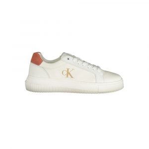 Calvin Klein Weißes Polyethylen Damen Sneaker