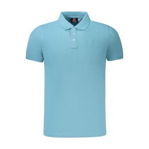 Norway 1963 Hellblaues Baumwoll-Poloshirt für Männer
