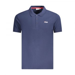 Fila Blaues Baumwoll-Poloshirt für Männer