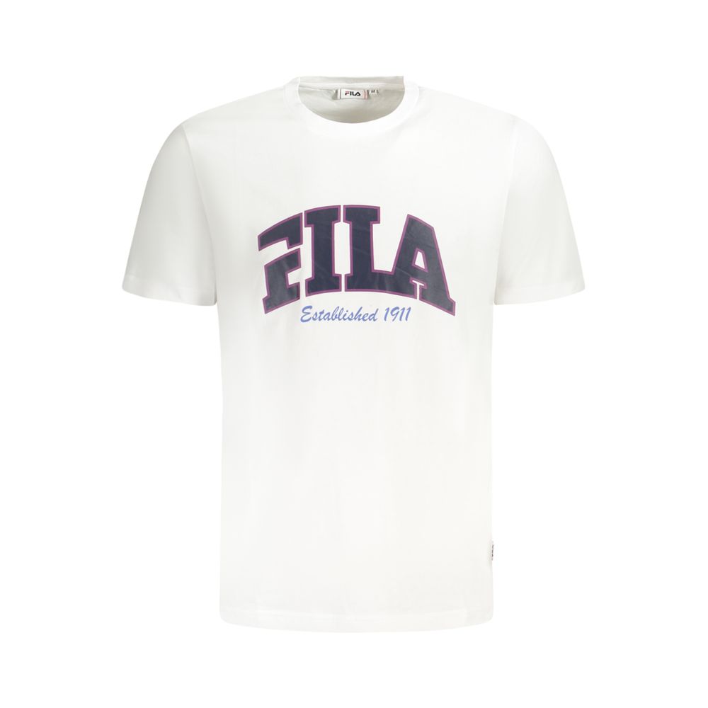 Fila Weißes Baumwolle Männer T-Shirt