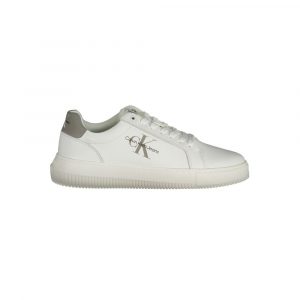 Calvin Klein Weißes Leder Herren Sneaker