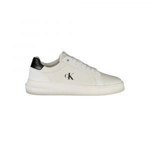 Calvin Klein Weißes Leder Herren Sneaker