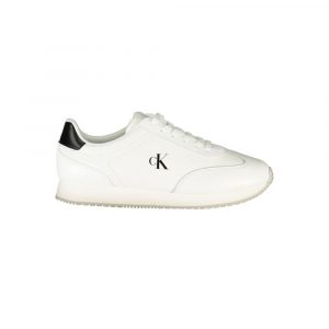 Calvin Klein Weißes Leder Herren Sneaker