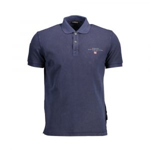 Napapijri Blaues Baumwoll-Poloshirt für Männer