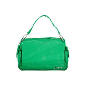 Desigual Grüne Polyethylen-Handtasche