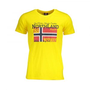Norway 1963 Gelbes Baumwolle Männer T-Shirt