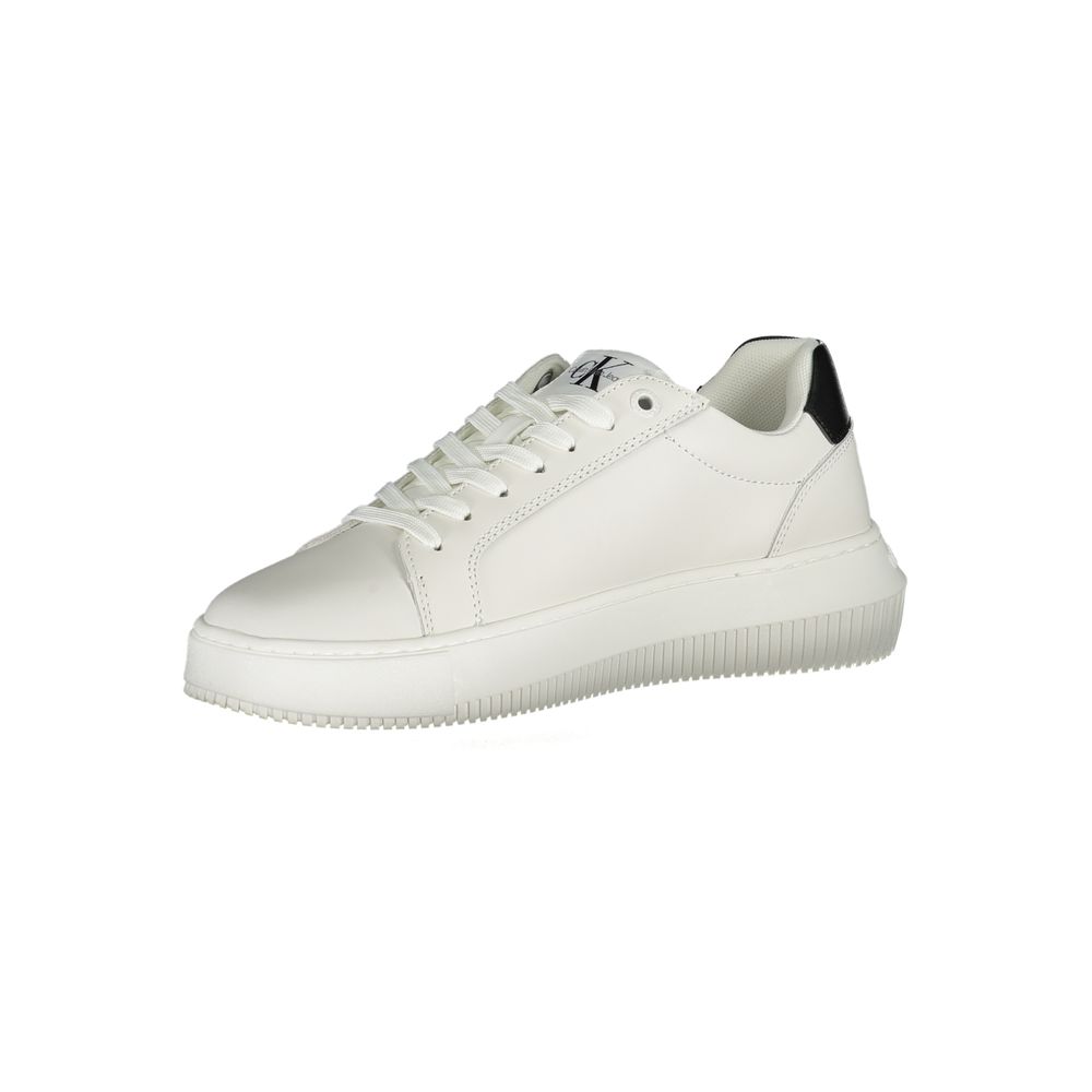 Calvin Klein Eco-Chic Weiße Sneakers mit kontrastierenden Details – Bild 3