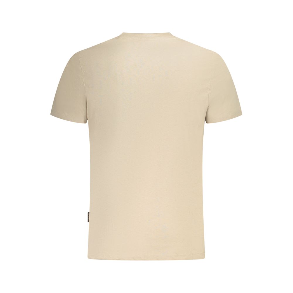 Napapijri Beige Baumwolle Männer T-Shirt – Bild 2