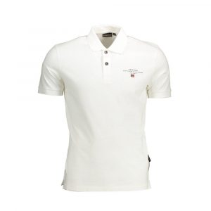 Napapijri Weißes Baumwoll-Poloshirt für Männer