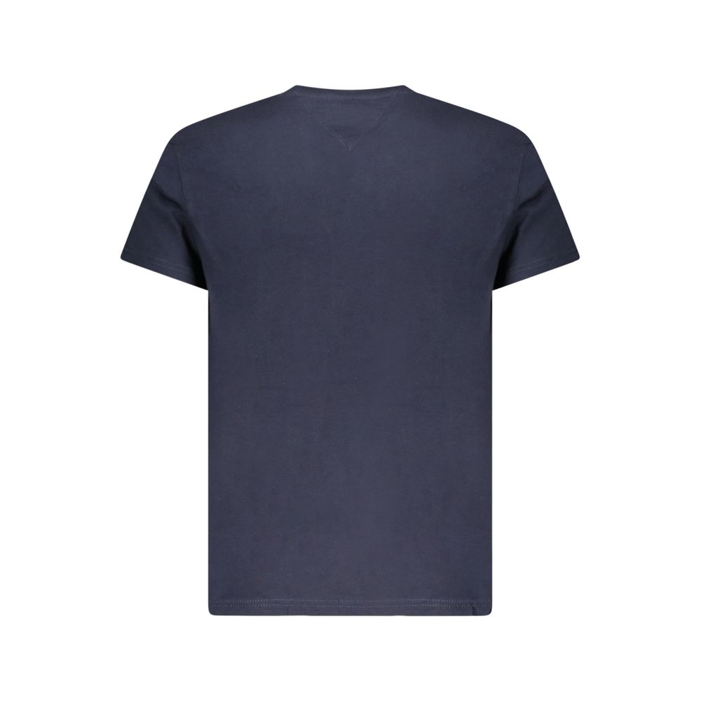 Tommy Hilfiger Blau Baumwolle Männer T-Shirt – Bild 2