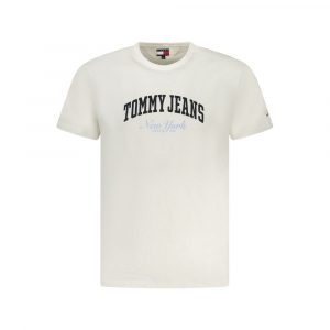Tommy Hilfiger Weißes Baumwolle Männer T-Shirt