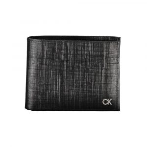 Calvin Klein Schwarzes Leder Portemonnaie