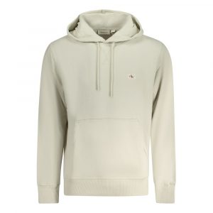 Calvin Klein Beigefarbener Baumwollpullover