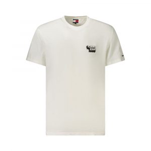 Tommy Hilfiger Weißes Baumwolle Männer T-Shirt