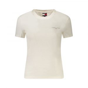 Tommy Hilfiger Weißes T-Shirt aus Baumwolle für Frauen