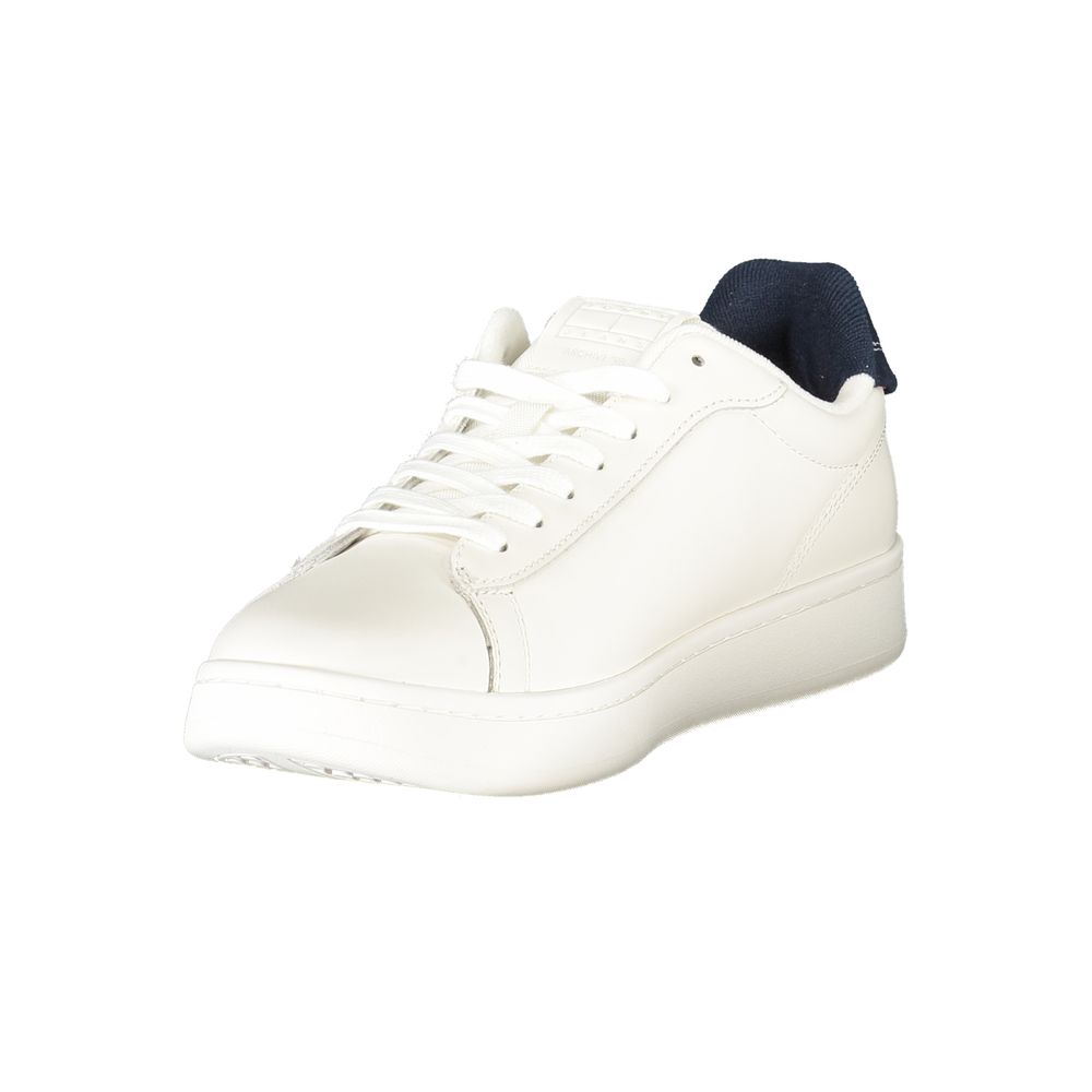 Tommy Hilfiger Weißes Leder Herren Sneaker – Bild 3