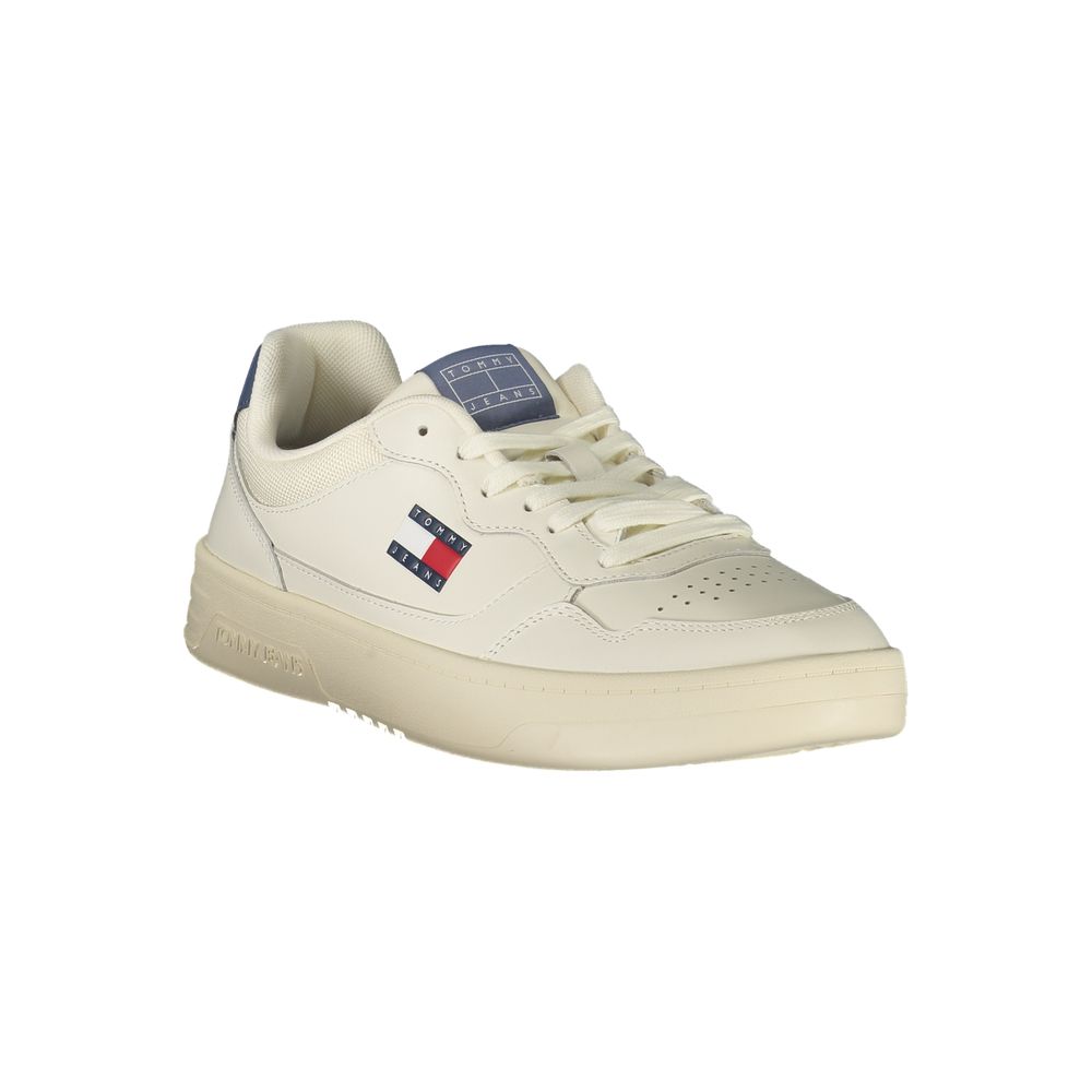 Tommy Hilfiger Weißes Leder Herren Sneaker – Bild 2