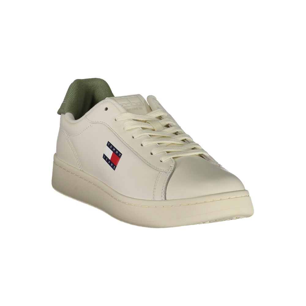 Tommy Hilfiger Weißes Leder Herren Sneaker – Bild 2
