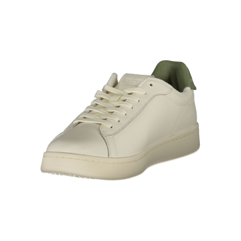 Tommy Hilfiger Weißes Leder Herren Sneaker – Bild 3