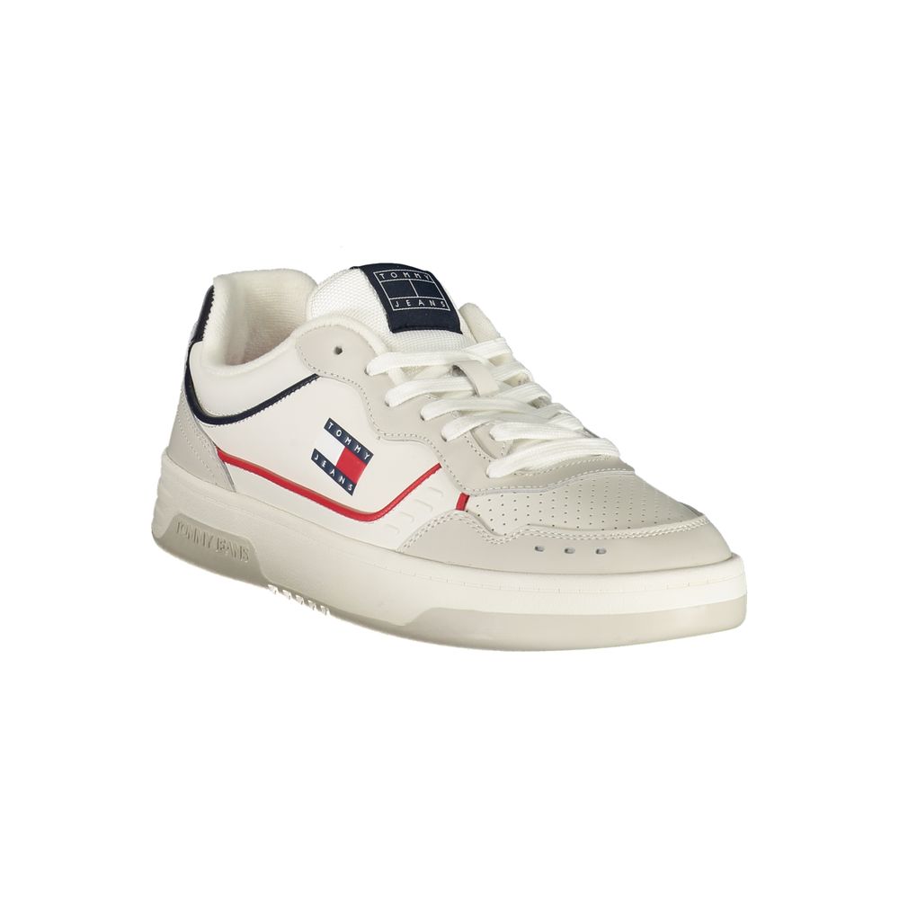 Tommy Hilfiger Weißes Leder Herren Sneaker – Bild 2