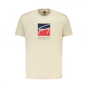 Tommy Hilfiger Beige Baumwolle Männer T-Shirt