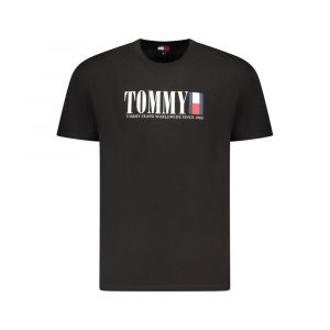 Tommy Hilfiger Schwarzes Baumwolle Männer T-Shirt