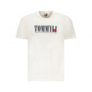 Tommy Hilfiger Weißes Baumwolle Männer T-Shirt