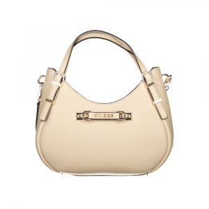 Guess Jeans Beige Polyethylen Frauen Handtasche