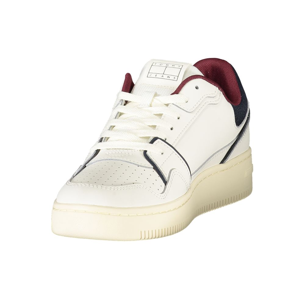 Tommy Hilfiger Weißes Leder Herren Sneaker – Bild 3