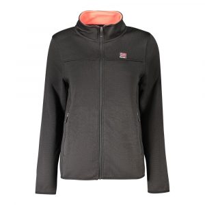 Norway 1963 Schwarzer Polyester Damen Pullover