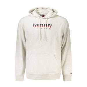 Tommy Hilfiger Grauer Baumwollpullover für Männer