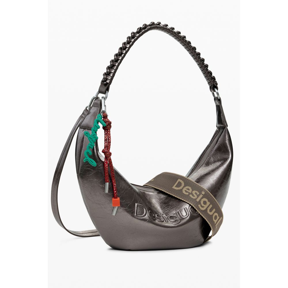 Desigual Bronze Polyethylen Frauen Handtasche – Bild 2