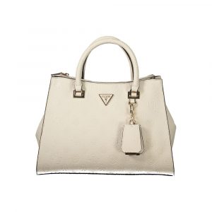 Guess Jeans Beige Polyethylen Frauen Handtasche