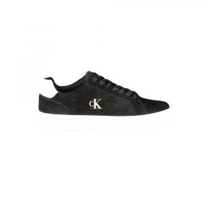 Calvin Klein Schwarzes Leder Herren Sneaker