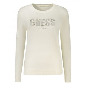 Guess Jeans Weißer Viskose Pullover für Frauen