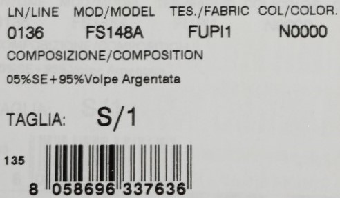 Dolce & Gabbana Schwarzer Silberfuchs-Pelzschal – Bild 6